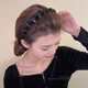Louis Princesse de Paris hairband for women 2025 new daily wear hairpin fluffy high headband headband light luxury with diamond beads 1 piece
