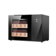 Senleng cigar cabinet small ultra-thin 38 cm independent embedded constant temperature and humidity eggplant mini humidor cedar wood shelf sideboard red wine cabinet mirror flagship model - ammonia removal - smart fingerprint lock - 268 pieces 34L