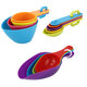 Yusenyi spot baking tools measuring cup measuring spoon set with scale baking milk powder spoon plastic measuring spoon measuring spoon 9-piece set colorful 9-piece measuring spoon measuring cup set