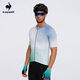 Le coq sportif professional cycling Le Coq French Rooster summer men's gradient breathable short-sleeved cycling jersey gray blue L
