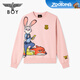 BOY LONDON Disney Zootopia Cooperation Judy Nick Couple Sweatshirt Spring N03091 Pink S