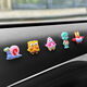 CLCEY car center console display screen cute ornaments SpongeBob SquarePants car rearview mirror small ornaments car Ocean family one-piece set with free traceless stickers