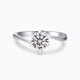 I DoPT950 platinum diamond ring one carat snowflake twist arm six claws cultivated diamond proposal engagement wedding ring snowflake twist arm six claws-50 points diamond opening adjustable