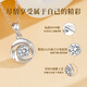 Lao Fengxiang silver necklace for women, light luxury Mobius pendant jewelry, high-end birthday anniversary gift for girlfriend and wife, pure silver * Mobius * local warehouse/delivered nearby