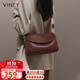 Viney cowhide bag women's bag brand crossbody pillow bag light luxury shoulder bag birthday gift high-end gift for girlfriend and wife