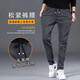 Denim work pants for men, wear-resistant, loose, casual, work-wearing labor protection pants for spring, autumn and winter work clothes, 433 gray, regular style, 4XL, recommended 155-170 Jin Jin equals 0.5 kg