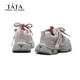 His and her children's shoes children's warm cotton shoes 2025 winter new style girls' plus velvet dad shoes lightweight non-slip sneakers TT5437 pink 27
