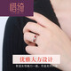 Xiqi Caibao ruby color row ring diamond gem inlaid hand jewelry ruby ring ruby ring