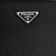 PRADA Brique Saffiano leather handbag shoulder bag men's black basic outfit (bag + dust bag)