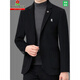 MONTAGUT wool single suit new middle-aged men's top business casual one-piece solid color dad suit jacket 3291 style dark gray S 165