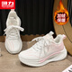 Hui Li official women's shoes warm sports shoes for women winter new velvet thickened cotton shoes for women white powder (plus velvet) 38