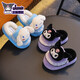 2025 new Sanrio winter girls' cotton slippers, warm and velvet Kuromi parent-child home children's cotton slippers, upgraded version of environmentally friendly material pink Melody slippers, size 12 24/25 (shoe inner length 15CM, suitable for feet 14