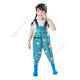 The little cleaner chooses water fork pants for children, water suits for playing in the sea, waterproof waders, jumpsuits for kindergarten, children's beach rain boots for men and women, children's dinosaur overalls with pockets, size 34 (shoe inner length 21c)