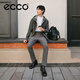 ECCO's 25th Autumn New Cowhide Light Luxury Classic Casual Sneakers Rouku 60th Anniversary 525464 Black 41