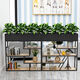 Fantasy iron partition shelf screen modern simple green plant flower stand office planter cafe locker A type 12*25*15