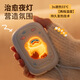 Hand warmer, power bank, night light, three-in-one, two-wire portable baby warmer for Christmas, practical gift for girls suffering from menstrual cramps, starry night white, 94*64*46mm