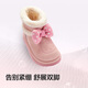 Balabala Sanrio children's shoes children's snow boots girls' short boots thickened and velvet winter boots anti-slip
