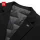 Hongdou Autumn and Winter Business Casual Wool Suit Down Suit Warm Down Jacket Thickened Jacket 2025 New Black M 170
