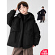Burwilde International Brand Boys Autumn Jacket 2025 New Detachable Three-in-One Medium and Big Boys Autumn Black 170 cm