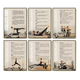 Yusenyi Yoga Studio Pilates Hanging Painting Background Wall Decoration Painting Gym Master Personal Training Studio Inspirational 8. Joseph Pilates Quotations 9MM Thick Frameless Painting Single Price For Multiple Paintings Please Add to Shopping Cart 30x40cm