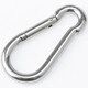 Hesdig JG-54 304 stainless steel spring hook, hoist quick release buckle, spring buckle, chain buckle, safety buckle, spring buckle M4 (5 pieces) Beijing warehouse flash delivery