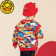 G.duck little yellow duck autumn suit national fashion sportswear sweatshirt one-year-old dress boy red casual two-piece Tang suit red suit 80