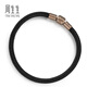 Chow Sang Sang Thick Rope Charme Stainless Steel Rope Beaded Rope 5mm Transfer Beads Thick Version Black Bracelet DD21