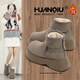 Universal velvet warm retro thick-soled Martin boots for women 2026 winter new furry cotton shoes fashionable snow boots