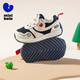 Minibala children's shoes, children's toddler shoes, autumn new baby stable shoes, comfortable non-slip mesh breathable and versatile sports shoes, blue and white, size 21, suitable for feet length 14.0-14.5cm