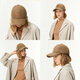 ELLE Wool Baseball Cap Women's Autumn and Winter Outdoor Warm Fashion Versatile Duck Hat Shows Small Face