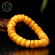 Manla Jade Baltic Sea Natural Beeswax Bracelet for Men and Women Old Honey Cake Beads Amber Chicken Oil Yellow Jade Beads Bracelet Authentic No. 103