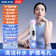 AUX blackhead suction instrument, special small bubbles for beauty salons, household large suction electric cleaner, pore cleaning and hydration, facial blackhead cleaning, acne removal tool, beauty instrument, fully equipped with hot compress model, gentle water suction + four-speed mode + deep cleaning AUX X20 small bubbles (A white)