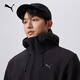 PUMA water-repellent velvet warm sports jacket for men and women, new autumn and winter casual jacket for couples 694687 Black-01 M (175/96A)