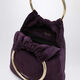 PRADA ring handle handbag purple one size