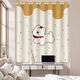 Pick up cat children's room without drilling to install blackout curtains 2025 new small window sunshade and sun protection telescopic rod simple curtains polka dot puppy custom pattern size consultation before placing an order