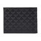 Armani (ARMANI) eagle LOGO embossed short leather wallet men's black black