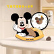 Internet celebrity new panda creative clock ornaments tumbler home silent clock children's room table display Mickey tumbler clock - Mickey holding the cheek (free battery) 20*25 cm
