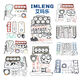 Litian geeignet für BMW Motorkolbenring Integral Zweiteiler 13578 Serie X1X3X5X6X7MINI PISTON M57