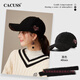 CACUSS Teddy Velvet Baseball Hat Women's Winter Fashion Antique Warm and Cold-proof Plaid Face Revealing Small Versatile Peaked Cap Black_ Sweet and Cool Antique Style Adjustable (57-59cm)