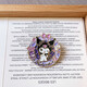Cartoon Sanrio brooch, cute Kuromi, Cinnamon dog, Pacha dog, metal badge for men and women, clothing, bags and accessories, four-piece set, Culomi + Hello Kitty + Cinnamon dog + Pacha dog