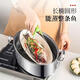 304 fish steamer household artifact stainless steel large capacity large steamer steamer induction cooker oval fish pot 410 food contact steel thickened single layer 1 layer 39cm