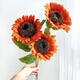 Artificial flower sunflower artificial flower dried flower living room bedroom floor display sunflower silk flower indoor decoration flower yellow 1