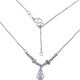 Beijing Gold Trading Center Co., Ltd. Platinum Necklace PT950 Gourd Coiled Platinum Pendant Clavicle Chain Birthday and Valentine's Day Gift for Girlfriend and Wife Fulu Lian Gourd Coiled Approximately 5.81g