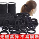 Headband hair tie black thickened ponytail high elastic rubber ring leather set hair rope girls adult rubber bands black 20
