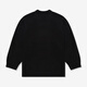 UNDEFEATED five-stripe American sweater, trendy men's and women's same LOGO campus style sweater, black UE53GKR02M M