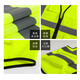 Fanlu Reflective Vest Safety Vest Traffic Cycling Warning Annual Inspection Car Inspection Overalls Orange Multi-Pocket