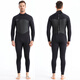 Hanchang winter 3/5MM wet wet suit for men, professional deep diving one-piece swimsuit, cold-proof and warm surfing suit, 1283 men's black 1.5MM thick M