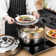 Jianyang stainless steel steamer large household thickened double-layer induction cooker gas stove pot steamed bun pot steamed bun pot steamed fish pot upgraded extra thick double layer 28cm extra height 28cm