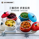 Le Creuset French round baking pot cake dessert baked rice steam bowl soup pot household round pot-shaped baking pot round pot-shaped baking pot taro purple