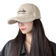 Yinqi Starling Lamb Wool Baseball Cap Women's 2025 New Autumn and Winter Fashionable Warm Thick Peaked Cap Showing Face Small Plush Hat Brown One Size